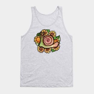 Floral Snail Tank Top